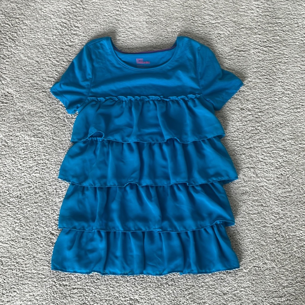 Epic Threads girls ruffled shirt- Kids Large